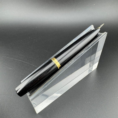 Platinum Black & Gold Pocket Fountain Pen 14K Gold Fine Nib