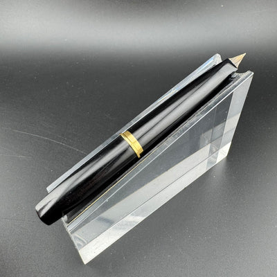 Platinum Black & Gold Pocket Fountain Pen 14K Gold Fine Nib