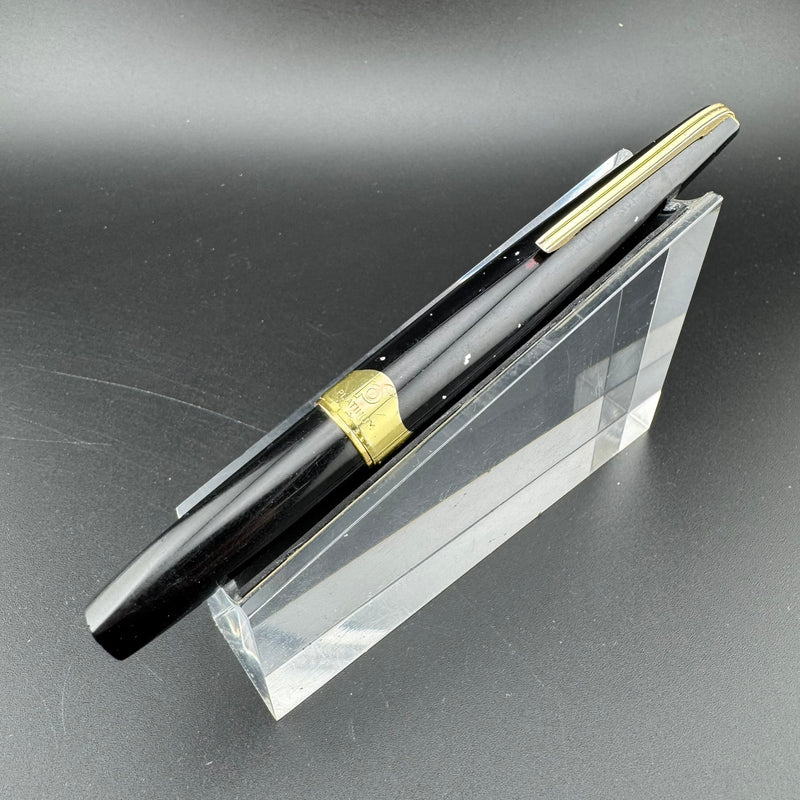 Platinum Black & Gold Pocket Fountain Pen 14K Gold Fine Nib