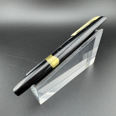 Platinum Black & Gold Pocket Fountain Pen 14K Gold Fine Nib