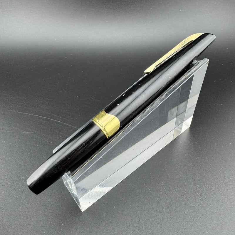 Platinum Black & Gold Pocket Fountain Pen 14K Gold Fine Nib