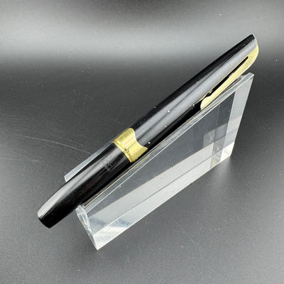 Platinum Black & Gold Pocket Fountain Pen 14K Gold Fine Nib