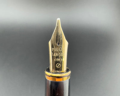 Pilot Custom Fountain Pen 14K Gold Oblique Broad Nib