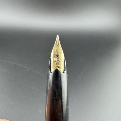 Platinum Black & Gold Pocket Fountain Pen 14K Gold Fine Nib