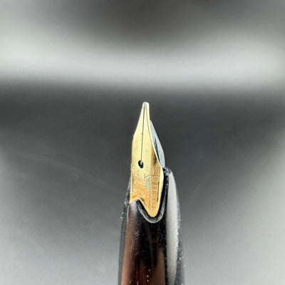 Platinum Black & Gold Pocket Fountain Pen 14K Gold Fine Nib