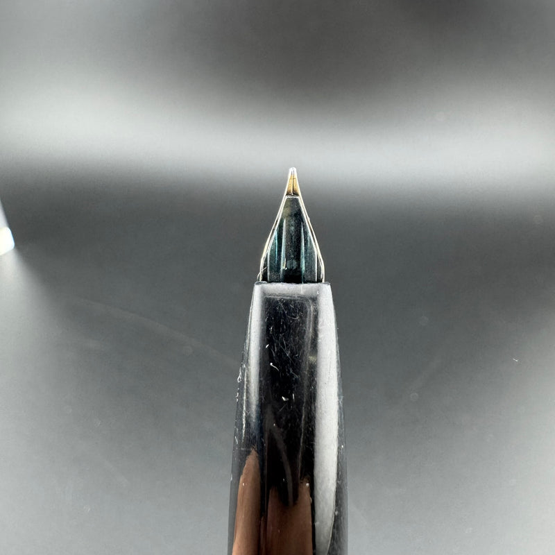 Platinum Black & Gold Pocket Fountain Pen 14K Gold Fine Nib