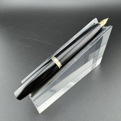 Platinum Black & Gold Pocket Fountain Pen 14K Gold Fine Nib