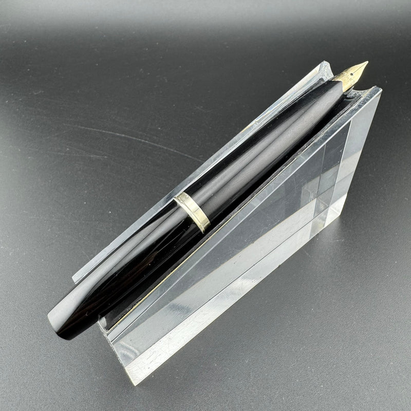Platinum Black & Gold Pocket Fountain Pen 14K Gold Fine Nib