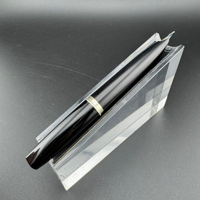 Platinum Black & Gold Pocket Fountain Pen 14K Gold Fine Nib