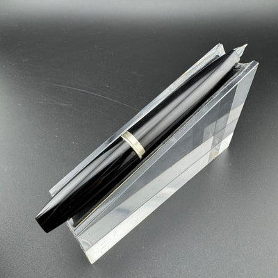 Platinum Black & Gold Pocket Fountain Pen 14K Gold Fine Nib