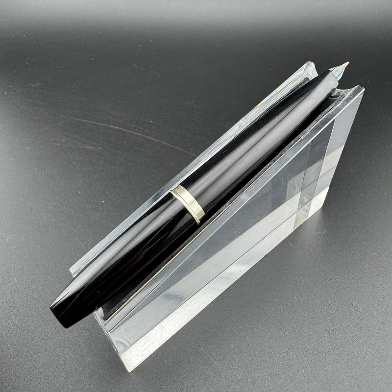 Platinum Black & Gold Pocket Fountain Pen 14K Gold Fine Nib