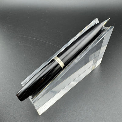 Platinum Black & Gold Pocket Fountain Pen 14K Gold Fine Nib