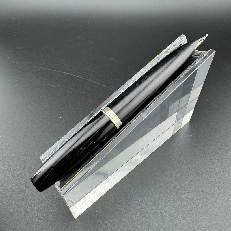 Platinum Black & Gold Pocket Fountain Pen 14K Gold Fine Nib