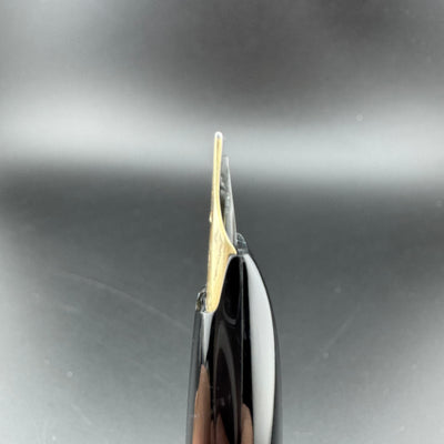 Platinum Black & Gold Pocket Fountain Pen 14K Gold Fine Nib