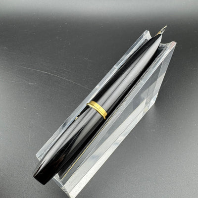 Platinum Black & Gold Pocket Fountain Pen 14K Gold Fine Nib