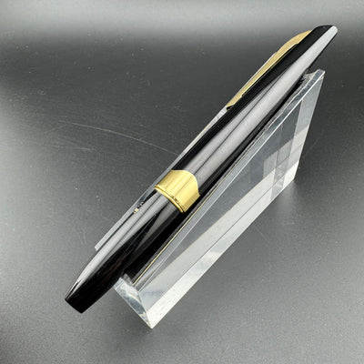 Platinum Black & Gold Pocket Fountain Pen 14K Gold Fine Nib
