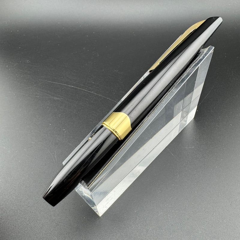 Platinum Black & Gold Pocket Fountain Pen 14K Gold Fine Nib
