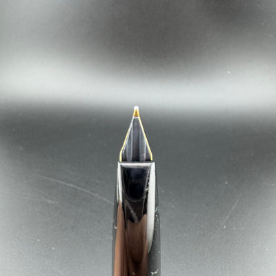 Platinum Black & Gold Pocket Fountain Pen 14K Gold Medium Nib