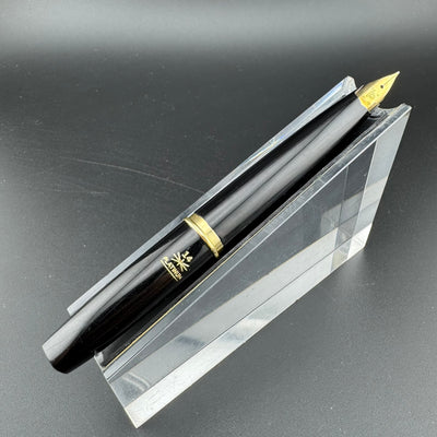 Platinum Black & Gold Pocket Fountain Pen 14K Gold Medium Nib