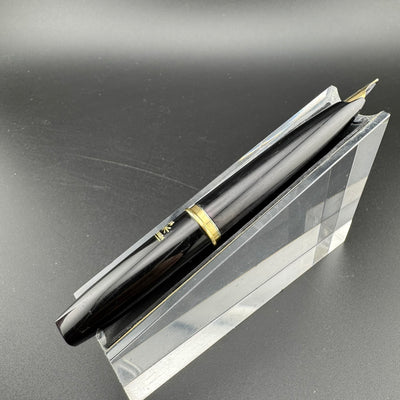 Platinum Black & Gold Pocket Fountain Pen 14K Gold Medium Nib