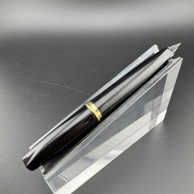 Platinum Black & Gold Pocket Fountain Pen 14K Gold Medium Nib