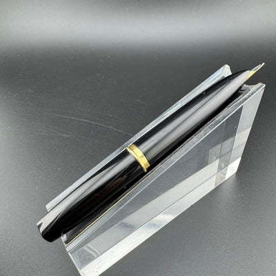 Platinum Black & Gold Pocket Fountain Pen 14K Gold Medium Nib