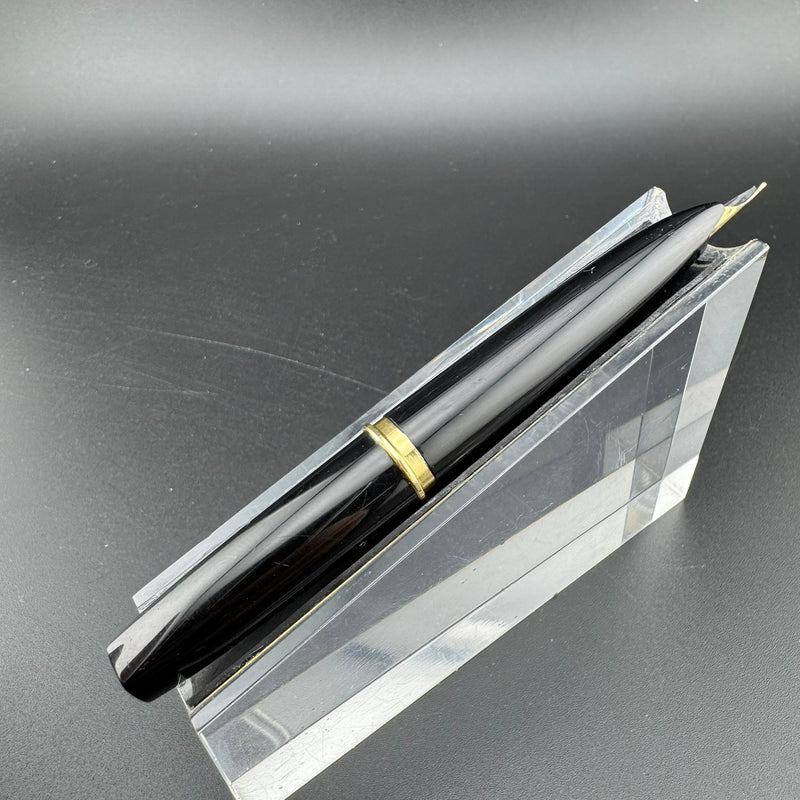 Platinum Black & Gold Pocket Fountain Pen 14K Gold Medium Nib
