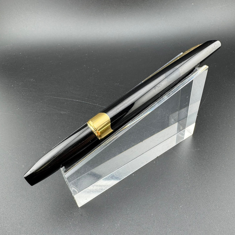 Platinum Black & Gold Pocket Fountain Pen 14K Gold Medium Nib