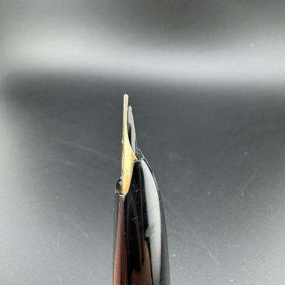 Platinum Black & Gold Pocket Fountain Pen 14K Gold Fine Nib