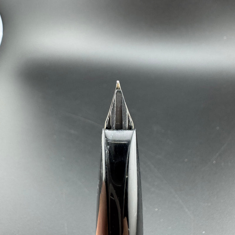 Platinum Black & Gold Pocket Fountain Pen 14K Gold Fine Nib