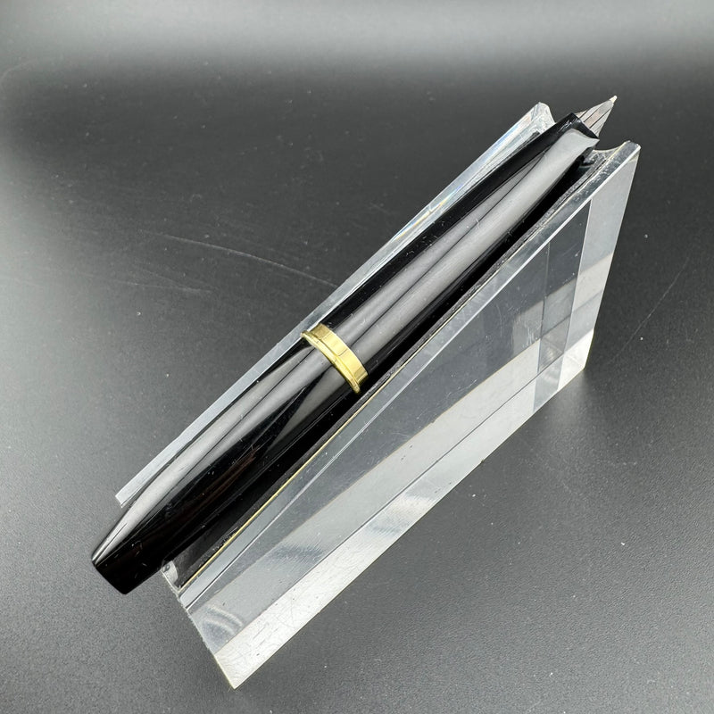 Platinum Black & Gold Pocket Fountain Pen 14K Gold Fine Nib