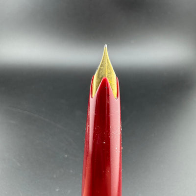 Montblanc No. 121 Burgundy Transitional Fountain Pen 18K Gold EF Nib