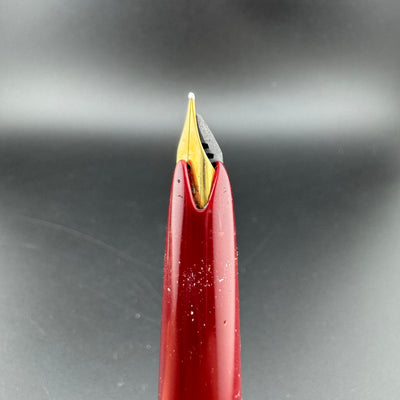 Montblanc No. 121 Burgundy Transitional Fountain Pen 18K Gold EF Nib