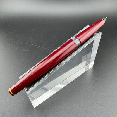 Montblanc No. 121 Burgundy Transitional Fountain Pen 18K Gold EF Nib