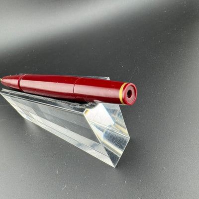 Montblanc No. 121 Burgundy Transitional Fountain Pen 18K Gold EF Nib