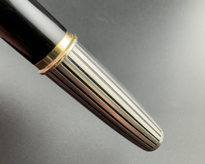 Platinum Black Stripe Pocket Fountain Pen 18K Gold Soft Fine Nib