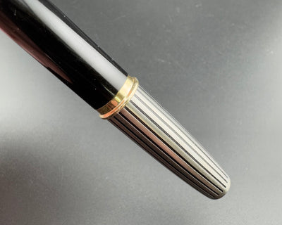 Platinum Black Stripe Pocket Fountain Pen 18K Gold Soft Fine Nib