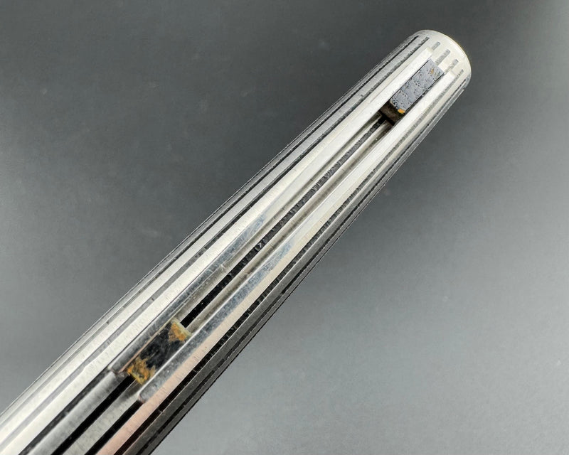 Platinum Black Stripe Pocket Fountain Pen 18K Gold Soft Fine Nib