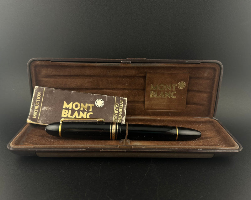 Montblanc Meisterstück No. 149 Fountain Pen Serviced 14C 14k Extra Fine Nib W/ Box