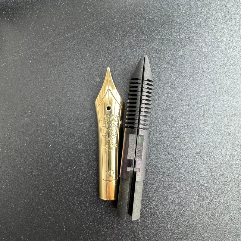 Montblanc Meisterstuck No. 146 Nib & Feed 14K Gold Fine Nib w/Split Ebonite Feed
