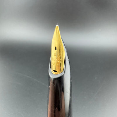 Pilot Elite Black & Gold Pocket Fountain Pen 18K Gold Script Nib