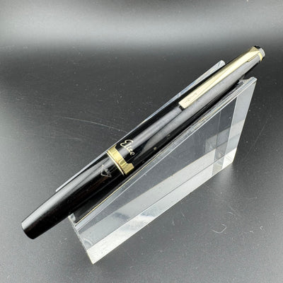 Pilot Elite Black & Gold Pocket Fountain Pen 18K Gold Script Nib