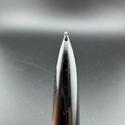 Pilot Elite Black & Gold Pocket Fountain Pen 18K Gold Manifold Nib Dec 1969