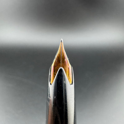 Montblanc No. 22 Black Resin Fountain Pen 14C Gold Fine Nib For Repair