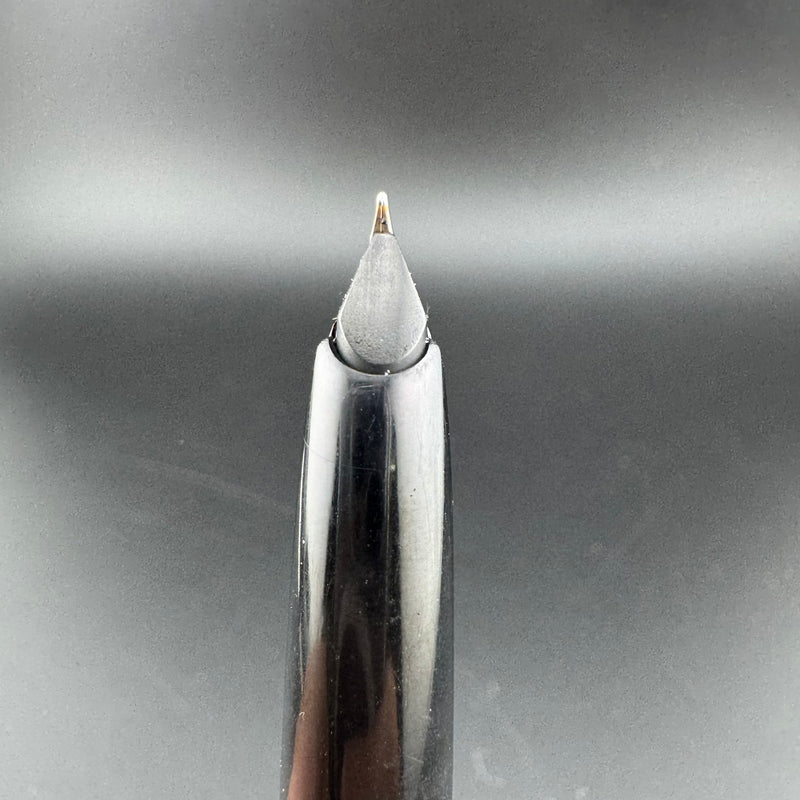 Montblanc No. 22 Black Resin Fountain Pen 14C Gold Fine Nib For Repair