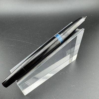 Montblanc No. 22 Black Resin Fountain Pen 14C Gold Fine Nib For Repair