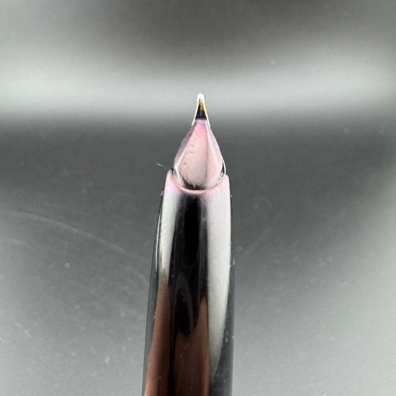 Montblanc No. 24 Black Resin Fountain Pen 14C Gold Fine Nib Serviced