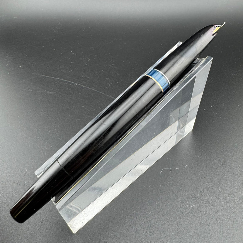 Montblanc No. 24 Black Resin Fountain Pen 14C Gold Fine Nib Serviced