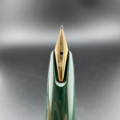 Montblanc No. 32 Green Resin Fountain Pen 14K Gold Extra-Fine Nib Serviced