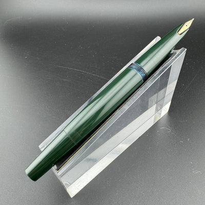 Montblanc No. 32 Green Resin Fountain Pen 14K Gold Extra-Fine Nib Serviced